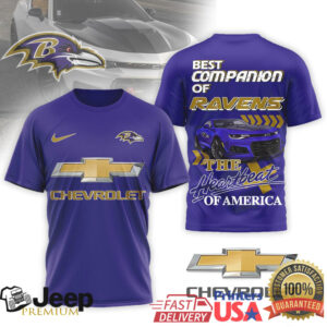 Baltimore Ravens Official NFL Chevrolet 3D Shirt