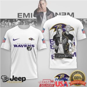 Baltimore Ravens Official NFL Eminem 3D Shirt