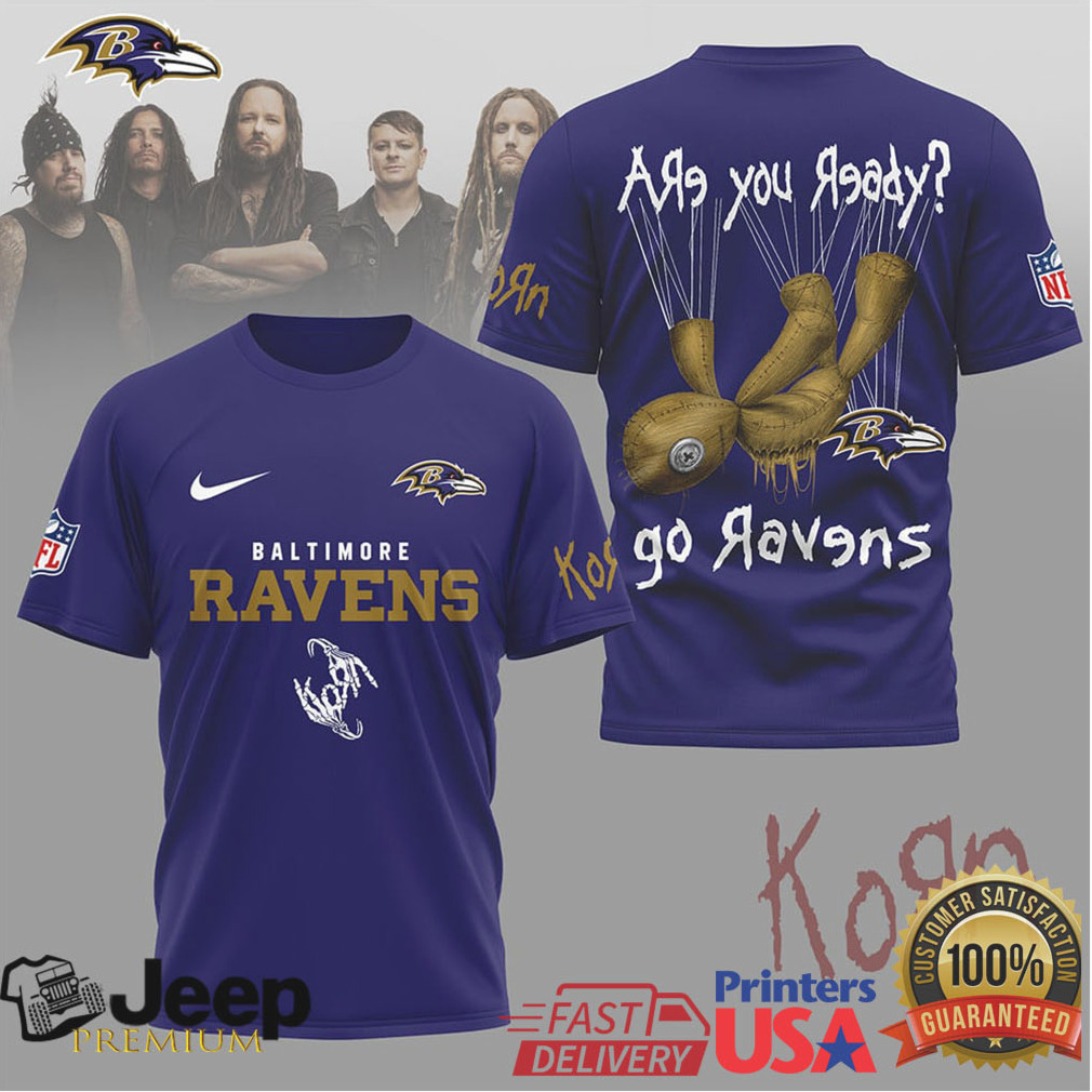 Baltimore Ravens Official NFL Korn Fan Shirt Baltimore Ravens Official NFL Korn Fan Shirt
