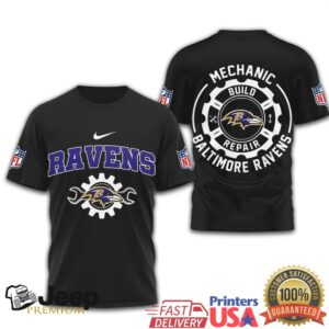 Baltimore Ravens Official NFL Mechanic 3D Shirt