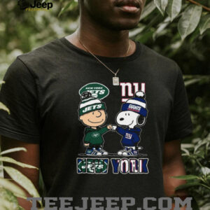 Big Apple Buddies New York Jets & Giants Peanuts T Shirt