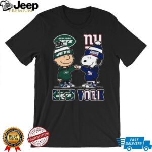 Big Apple Buddies New York Jets & Giants Peanuts T Shirt
