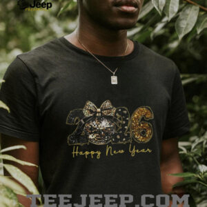 Black and gold disco ball Happy New Years 2026 shirt