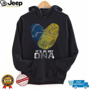Blue & Yellow Team Spirit In My DNA Pullover Shirt Blue & Yellow Team Spirit In My DNA Pullover Shirt