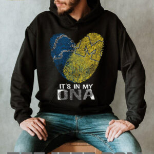 Blue & Yellow Team Spirit In My DNA Pullover Shirt