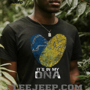 Blue & Yellow Team Spirit In My DNA Pullover Shirt