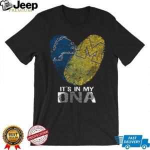 Blue & Yellow Team Spirit In My DNA Pullover Shirt