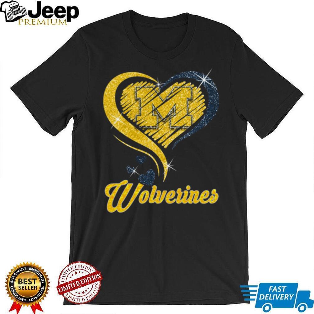 Blue and Gold Michigan Wolverines Fan T Shirt Blue and Gold Michigan Wolverines Fan T Shirt