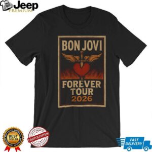 Bon Jovi Forever Tour 2026 heart dagger shirt Bon Jovi Forever Tour 2026 heart dagger shirt