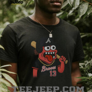 Braves 13 Cartoon Baseball Graphic Tee