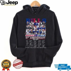 Buffalo Bills 61st Anniversary Commemorative T Shirt Buffalo Bills 61st Anniversary Commemorative T Shirt