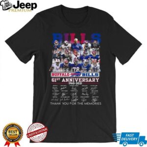 Buffalo Bills 61st Anniversary Commemorative T Shirt