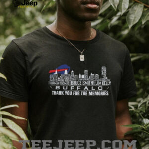 Buffalo Bills City Skyline All Name of Legends Thank You for the Memories T Shirt Buffalo Bills City Skyline All Name of Legends Thank You for the Memories T Shirt