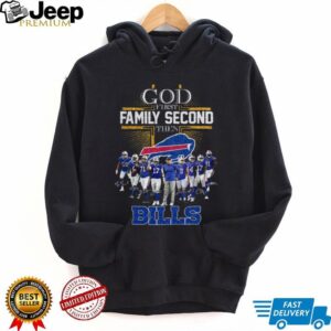 Buffalo Bills God First Family Second Player Signatures Shirt Buffalo Bills God First Family Second Player Signatures Shirt