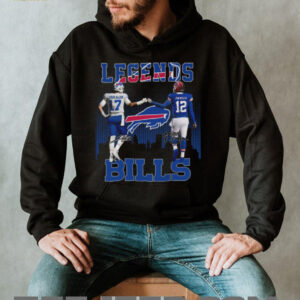 Buffalo Bills Legends Josh Allen & Jim Kelly Signature T Shirt