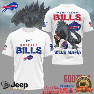 Buffalo Bills Official NFL Godzilla Football Shirt