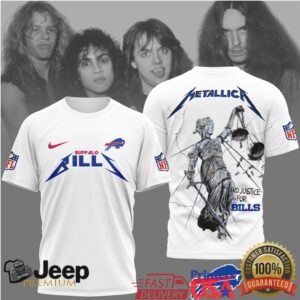 Buffalo Bills Official NFL Metallica 3D Shirt