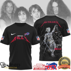 Buffalo Bills Official NFL Metallica 3D Shirt