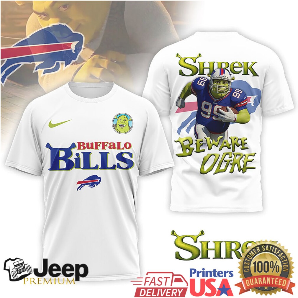 Buffalo Bills Official NFL Shrek 3D Shirt Buffalo Bills Official NFL Shrek 3D Shirt