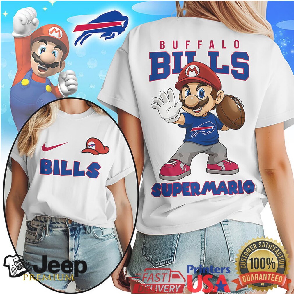 Buffalo Bills Official NFL Super Mario Shirt Buffalo Bills Official NFL Super Mario Shirt