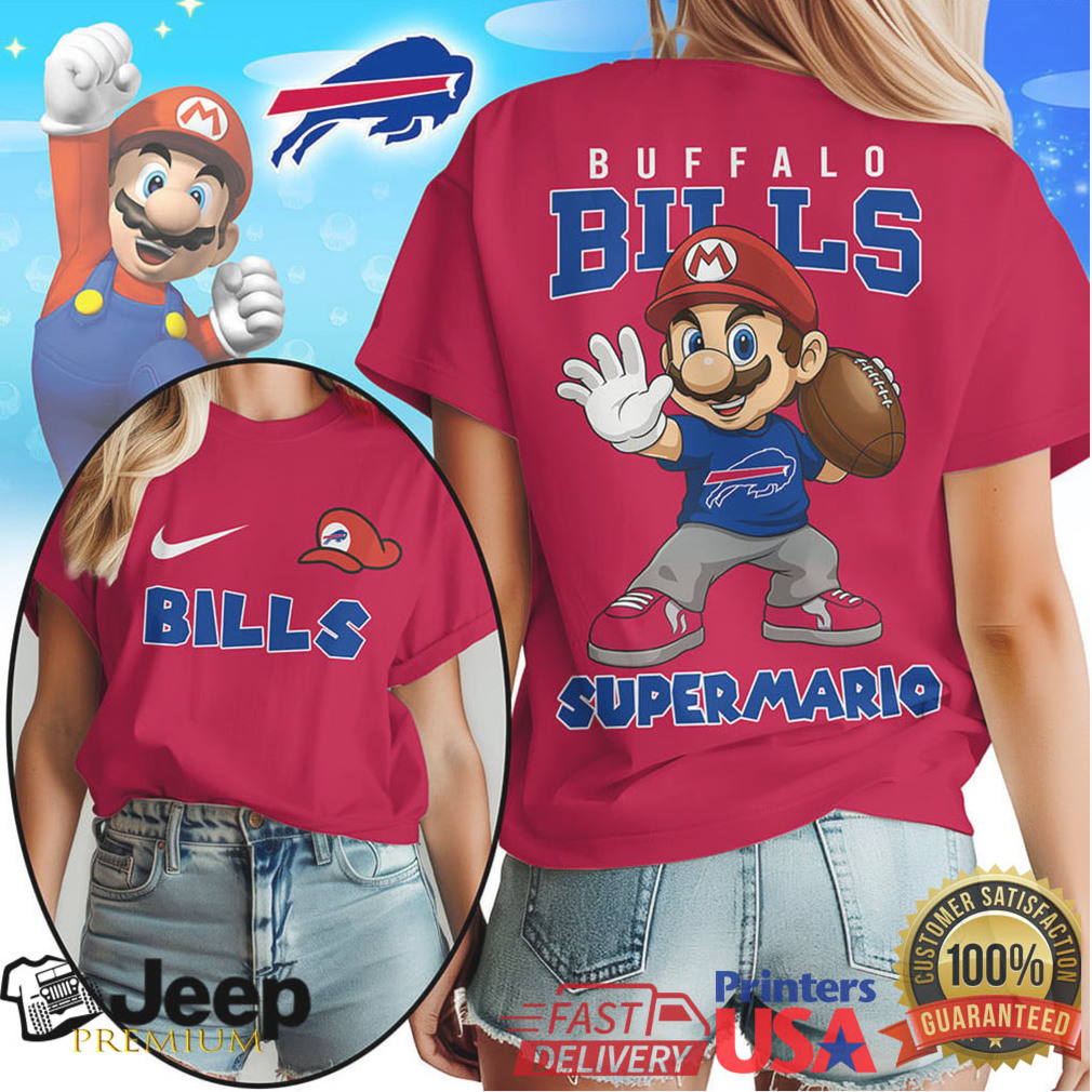 Buffalo Bills Official NFL Super Mario Shirt Buffalo Bills Official NFL Super Mario Shirt