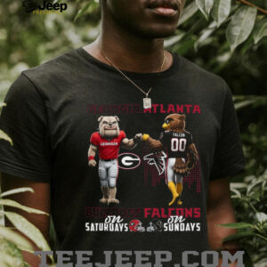 Bulldogs on Saturdays, Falcons on Sundays Georgia Football Fan T Shirt