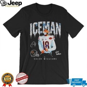 Caleb Williams Iceman 18 scream Chicago Bears Football 2025 signature shirt Caleb Williams Iceman 18 scream Chicago Bears Football 2025 signature shirt