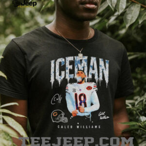 Caleb Williams Iceman 18 scream Chicago Bears Football 2025 signature shirt