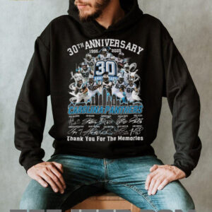 Carolina Panthers 30th Anniversary 1995 2025 Thank You For The Memories Long Sleeve Shirt Carolina Panthers 30th Anniversary 1995 2025 Thank You For The Memories Long Sleeve Shirt