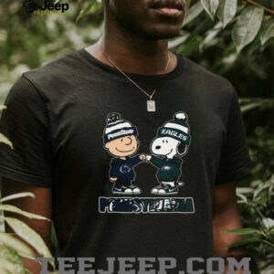 Charlie Brown and Snoopy Penn State Nittany Lions & Philadelphia Eagles T Shirt