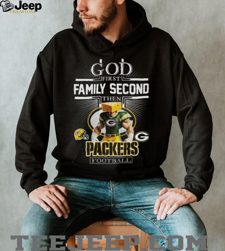 Cheesehead Nation God & Family First, Then the Pack Shirt Cheesehead Nation God & Family First, Then the Pack Shirt