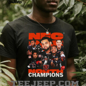 Chicago Bears 2025 NFC North Division Champions Conquer T Shirt Chicago Bears 2025 NFC North Division Champions Conquer T Shirt