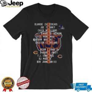 Chicago Bears 2025 Olamide Zaccheaus Joe Thuney Caleb Williams O’marco Jackson shirt Chicago Bears 2025 Olamide Zaccheaus Joe Thuney Caleb Williams O’marco Jackson shirt