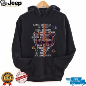 Chicago Bears 2025 Olamide Zaccheaus Joe Thuney Caleb Williams O’marco Jackson shirt
