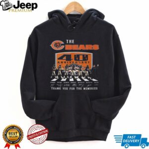Chicago Bears 40th Anniversary Signatures T shirts