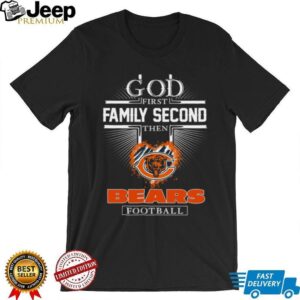 Chicago Bears Fan Apparel God First Graphic Tee