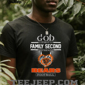 Chicago Bears Fan Apparel God First Graphic Tee