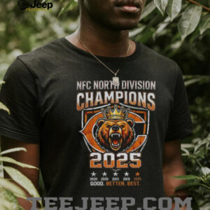 Chicago Bears Football mascot NFC North Champions 2005 2025 Good Better Best Beardown shirt