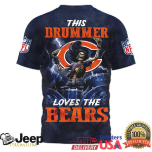 Chicago Bears Official NFL Drummer 3D Shirt