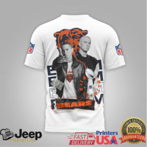 Chicago Bears Official NFL Eminem 3D Shirt