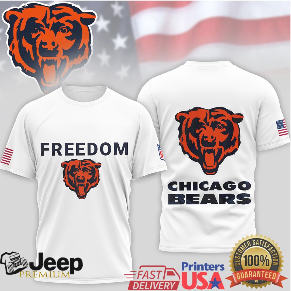 Chicago Bears Official NFL Freedom 3D Shirt Chicago Bears Official NFL Freedom 3D Shirt
