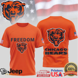 Chicago Bears Official NFL Freedom 3D Shirt