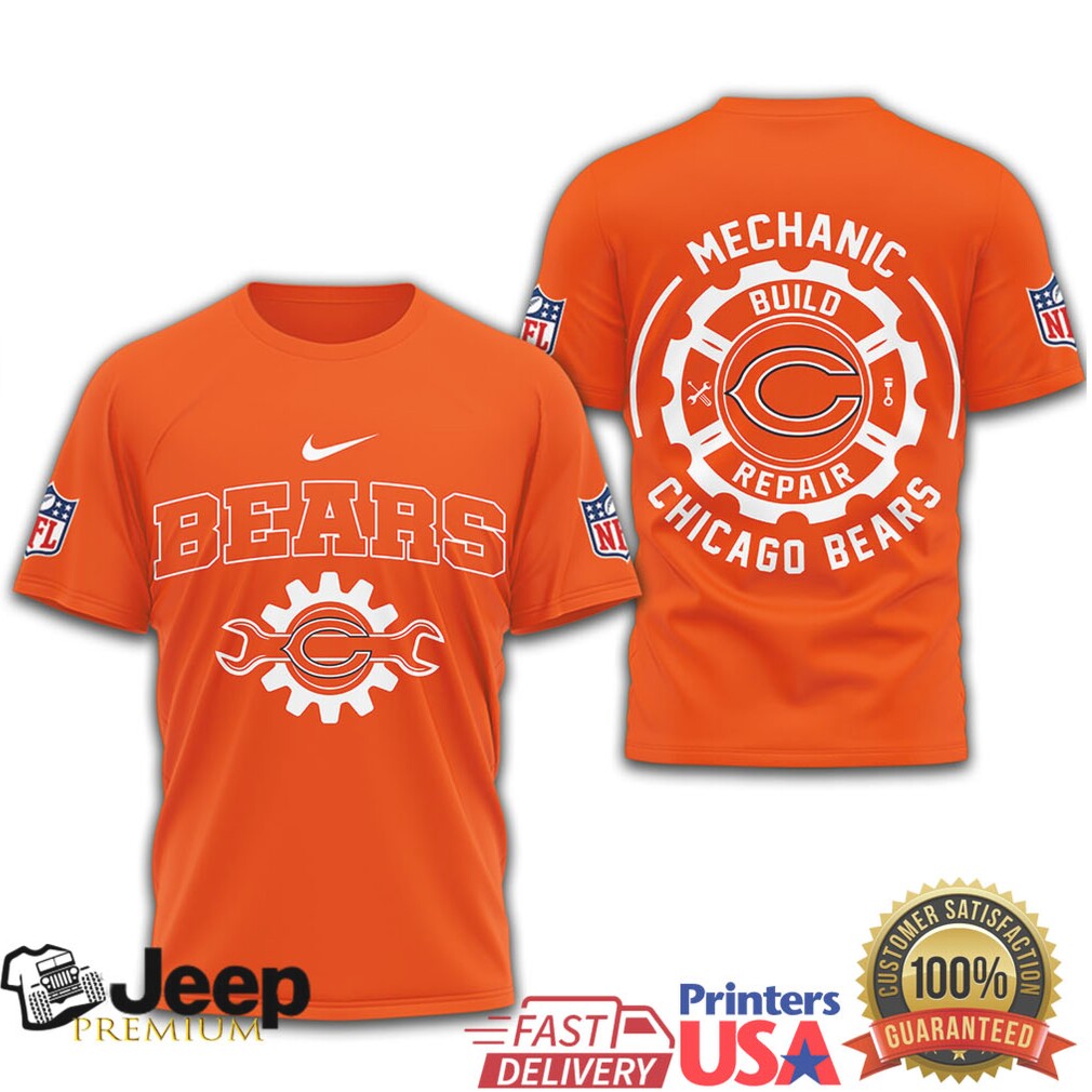 Chicago Bears Official NFL Mechanic 3D Shirt Chicago Bears Official NFL Mechanic 3D Shirt