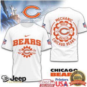 Chicago Bears Official NFL Mechanic 3D Shirt