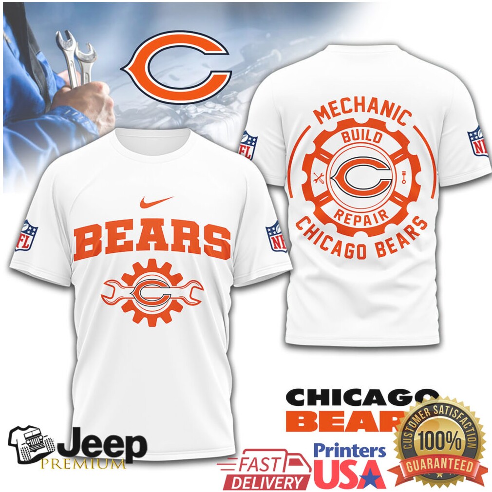 Chicago Bears Official NFL Mechanic 3D Shirt Chicago Bears Official NFL Mechanic 3D Shirt