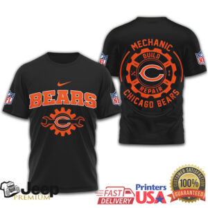 Chicago Bears Official NFL Mechanic 3D Shirt