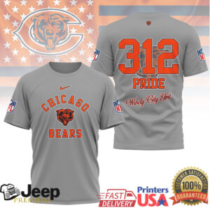 Chicago Bears Official NFL Pride 3D Shirt