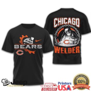 Chicago Bears Official NFL Welder 3D Shirt