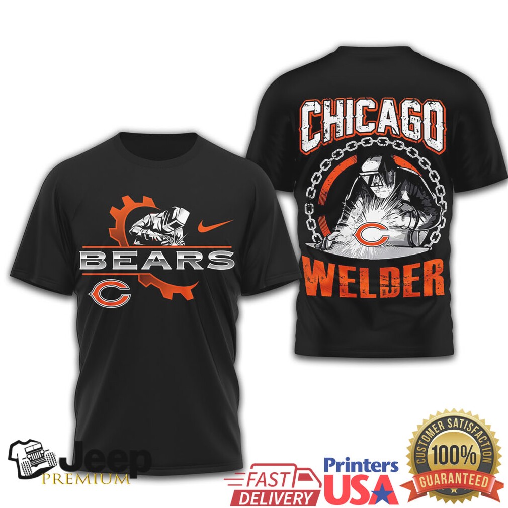 Chicago Bears Official NFL Welder 3D Shirt Chicago Bears Official NFL Welder 3D Shirt