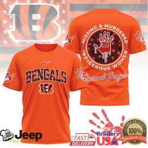 Cincinnati Bengals Official NFL MMIW Awareness Shirt